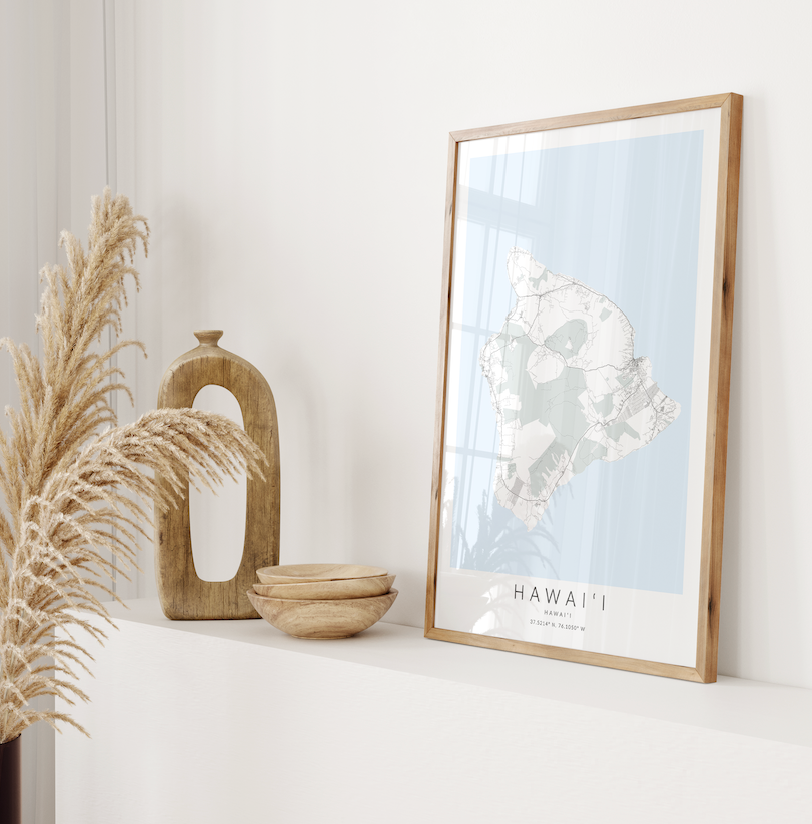 Hawaii (Big Island) Map Print