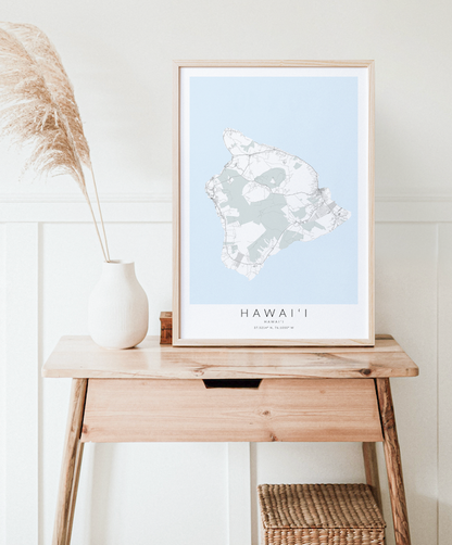 Hawaii (Big Island) Map Print