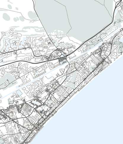 Myrtle Beach Map Print