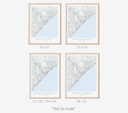 Myrtle Beach Map Print