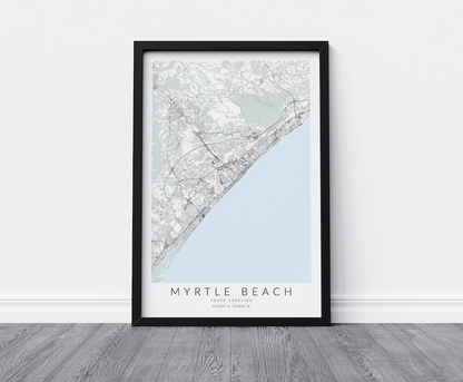 Myrtle Beach Map Print