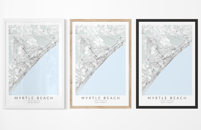 Myrtle Beach Map Print