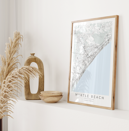 Myrtle Beach Map Print