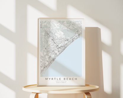 Myrtle Beach Map Print