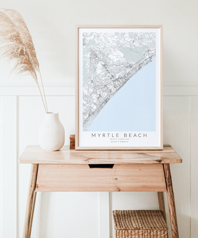Myrtle Beach Map Print
