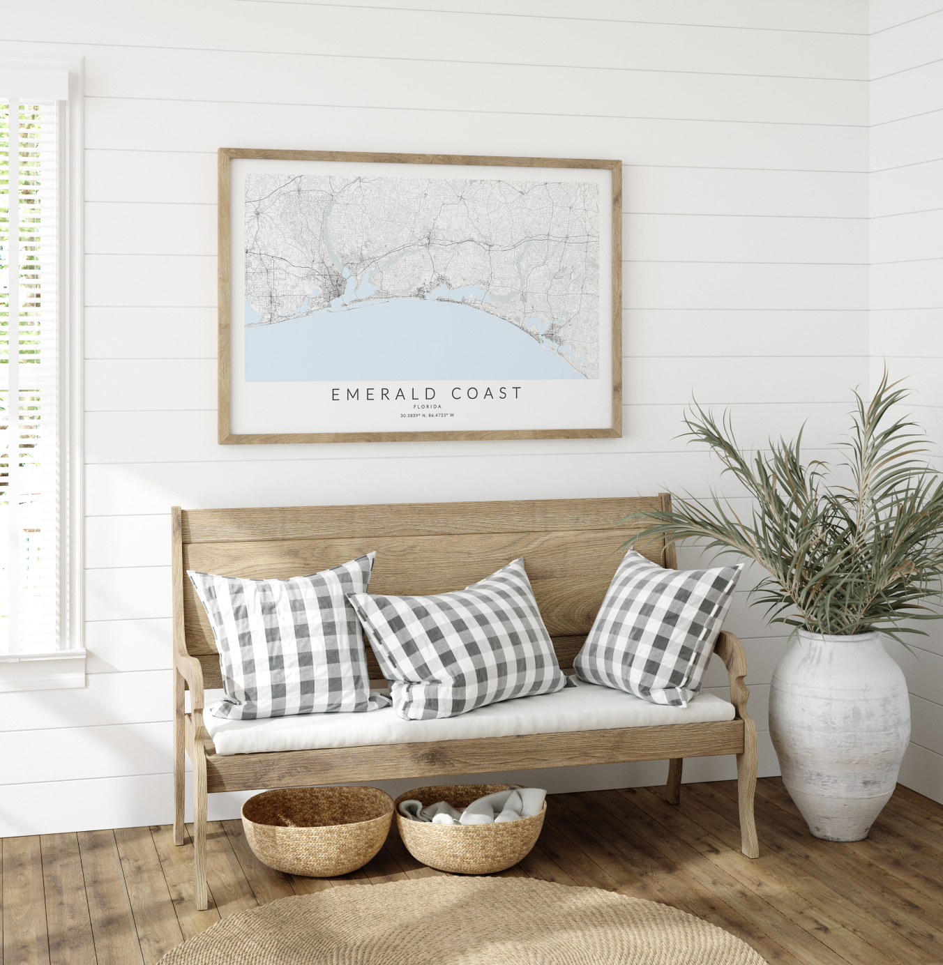 Emerald Coast Map Print