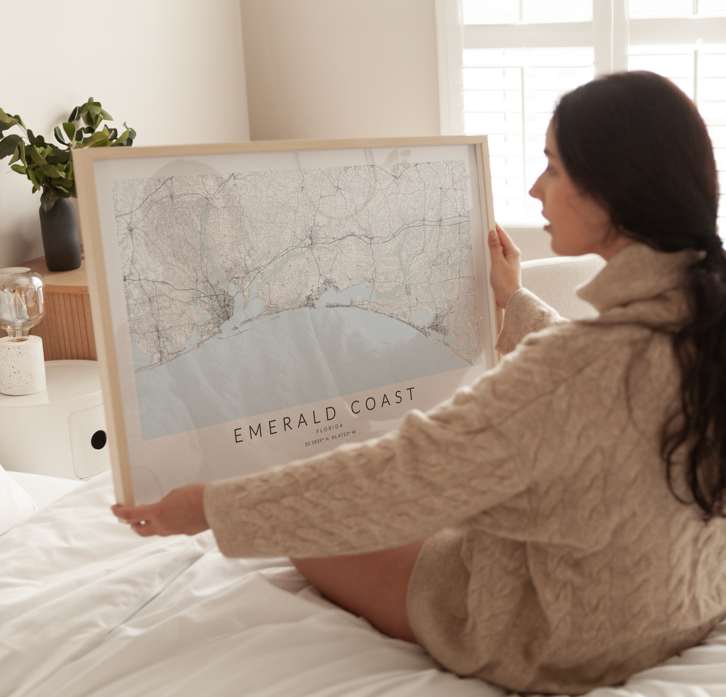 Emerald Coast Map Print