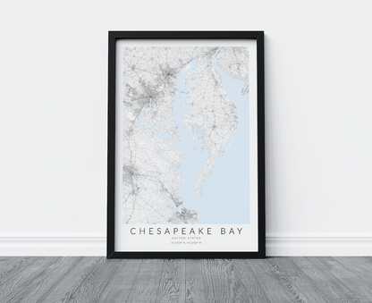 Chesapeake Bay Map Print