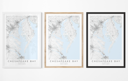 Chesapeake Bay Map Print
