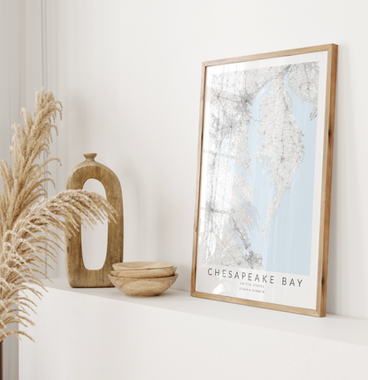 Chesapeake Bay Map Print