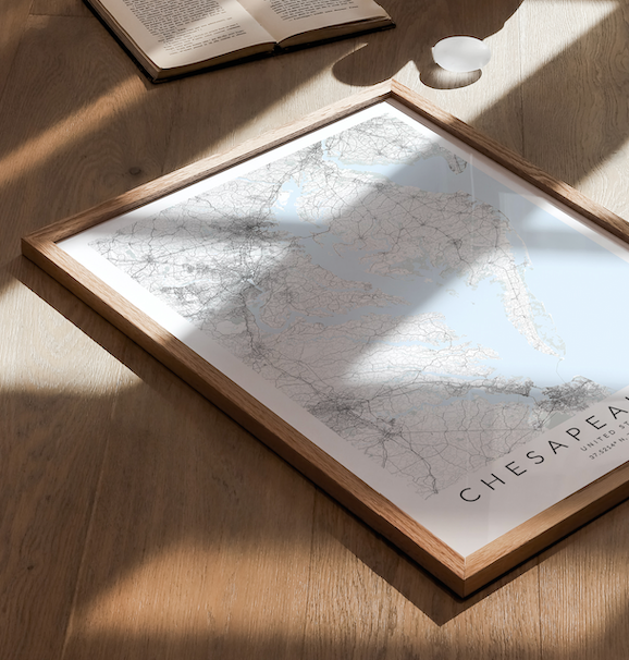 Chesapeake Bay Map Print