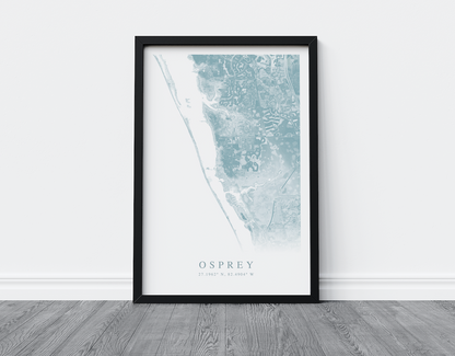 Osprey Map Print