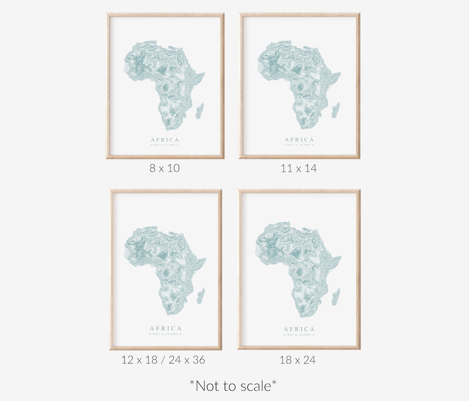 Africa Map Print