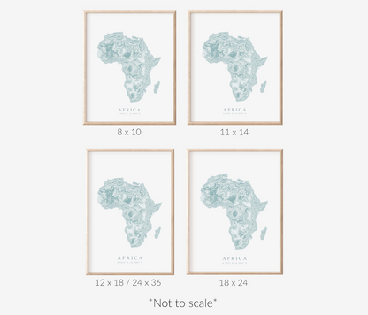 Africa Map Print