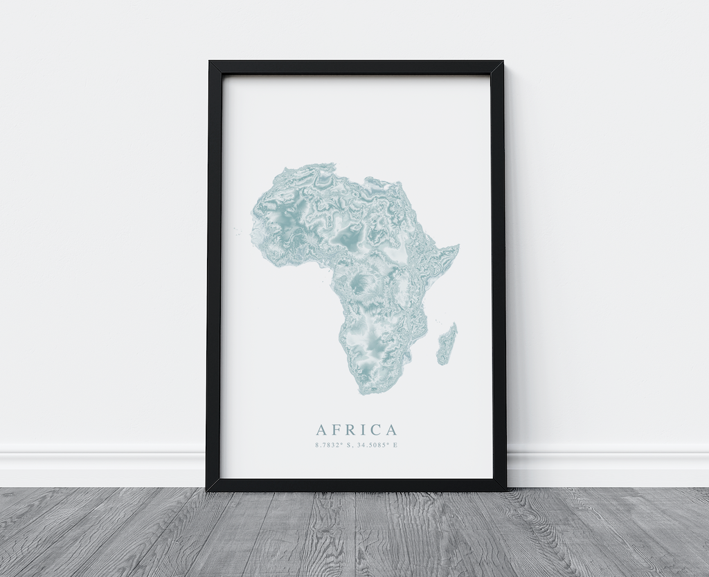 Africa Map Print