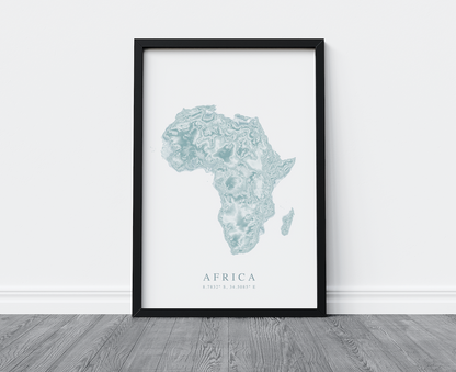 Africa Map Print
