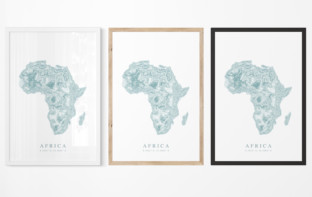 Africa Map Print
