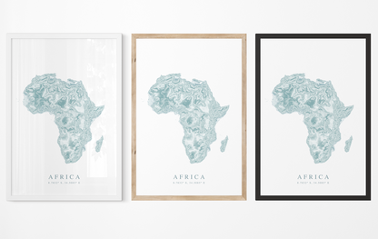 Africa Map Print