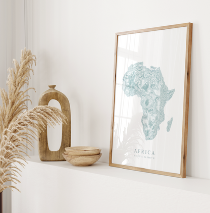 Africa Map Print