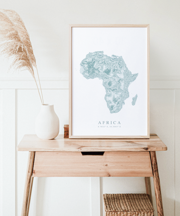Africa Map Print