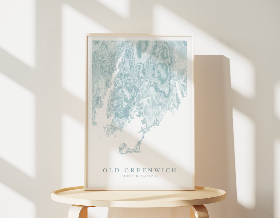 Old Greenwich Map Print