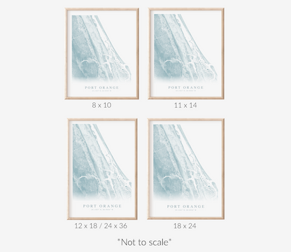 Port Orange Map Print