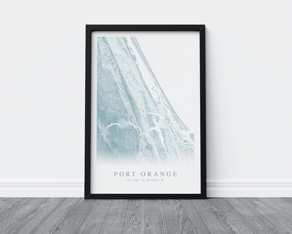 Port Orange Map Print