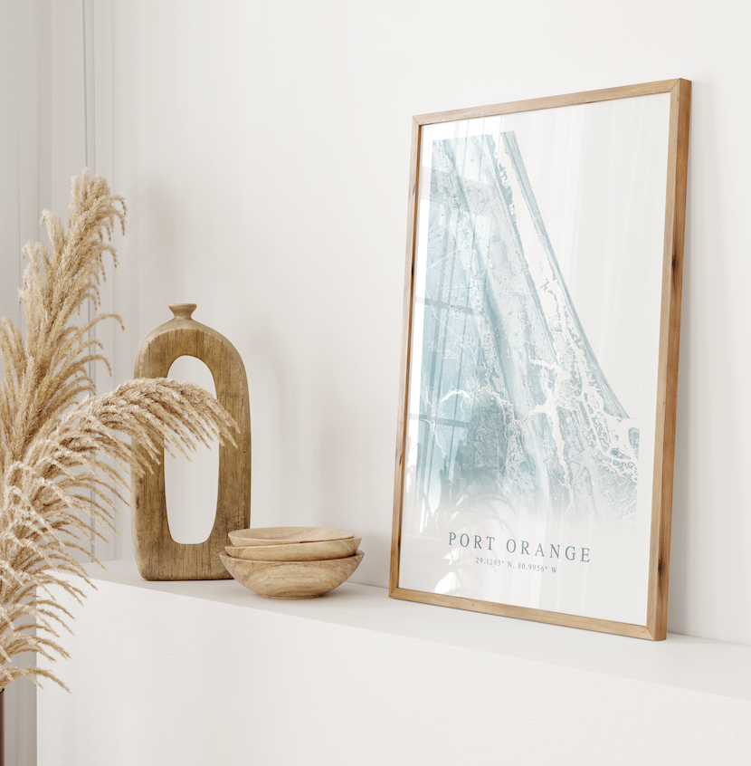 Port Orange Map Print