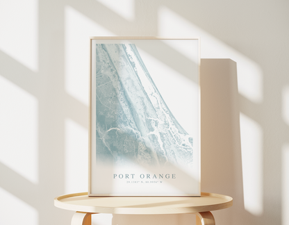 Port Orange Map Print