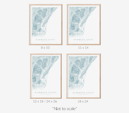 Hammock Coast SC Map Print