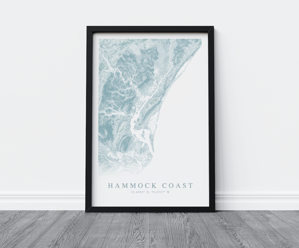 Hammock Coast SC Map Print