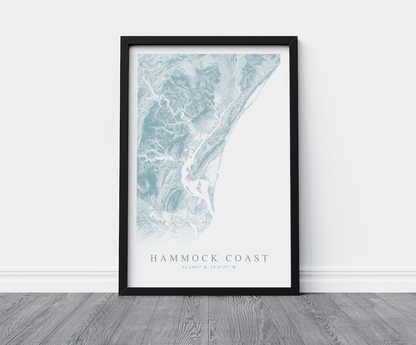 Hammock Coast SC Map Print