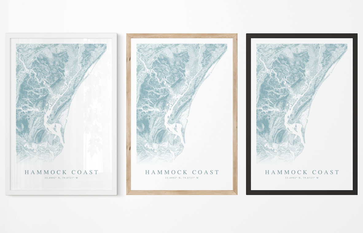Hammock Coast SC Map Print