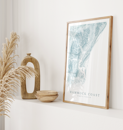 Hammock Coast SC Map Print