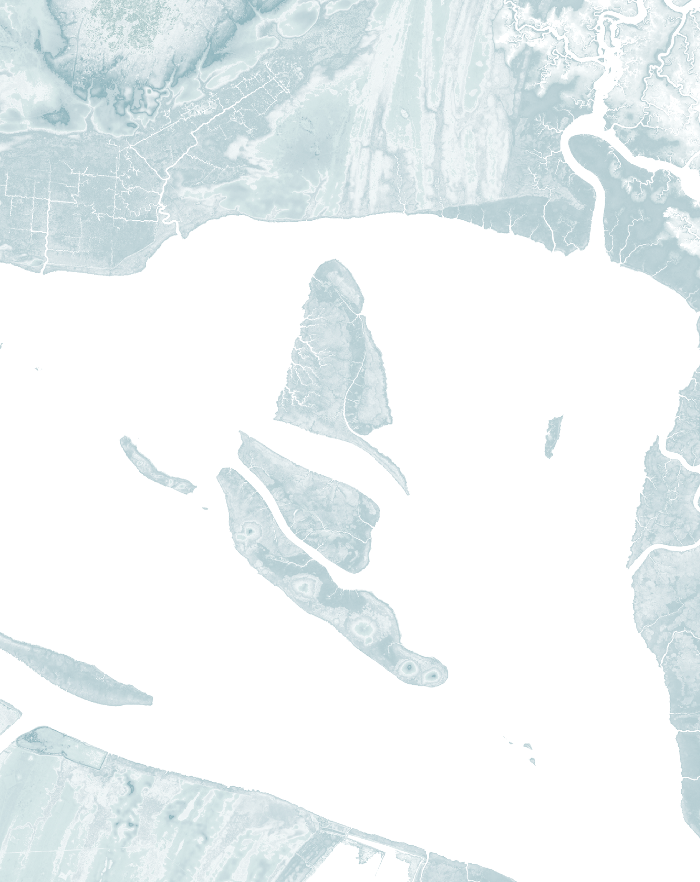 Winyah Bay Map Print