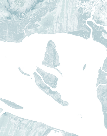 Winyah Bay Map Print