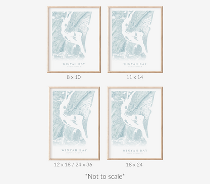 Winyah Bay Map Print