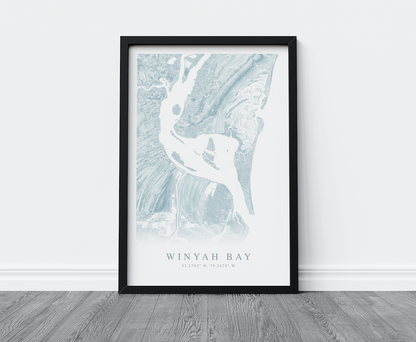 Winyah Bay Map Print