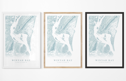 Winyah Bay Map Print
