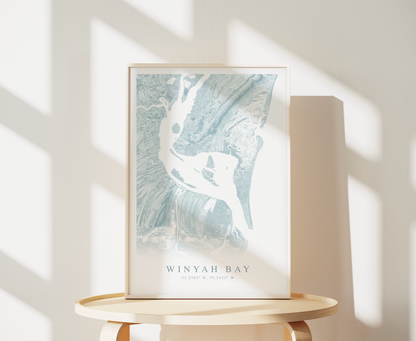 Winyah Bay Map Print