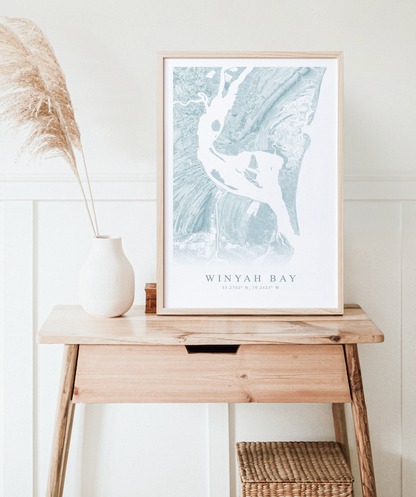 Winyah Bay Map Print