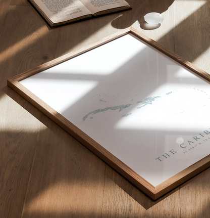 Caribbean Map Print