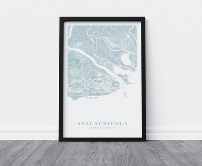 Apalachicola Map Print