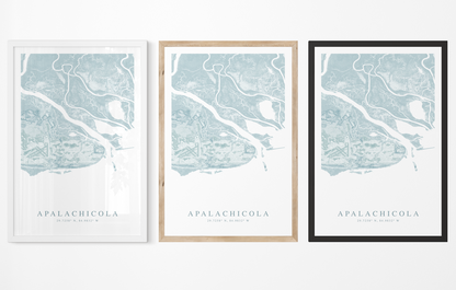 Apalachicola Map Print