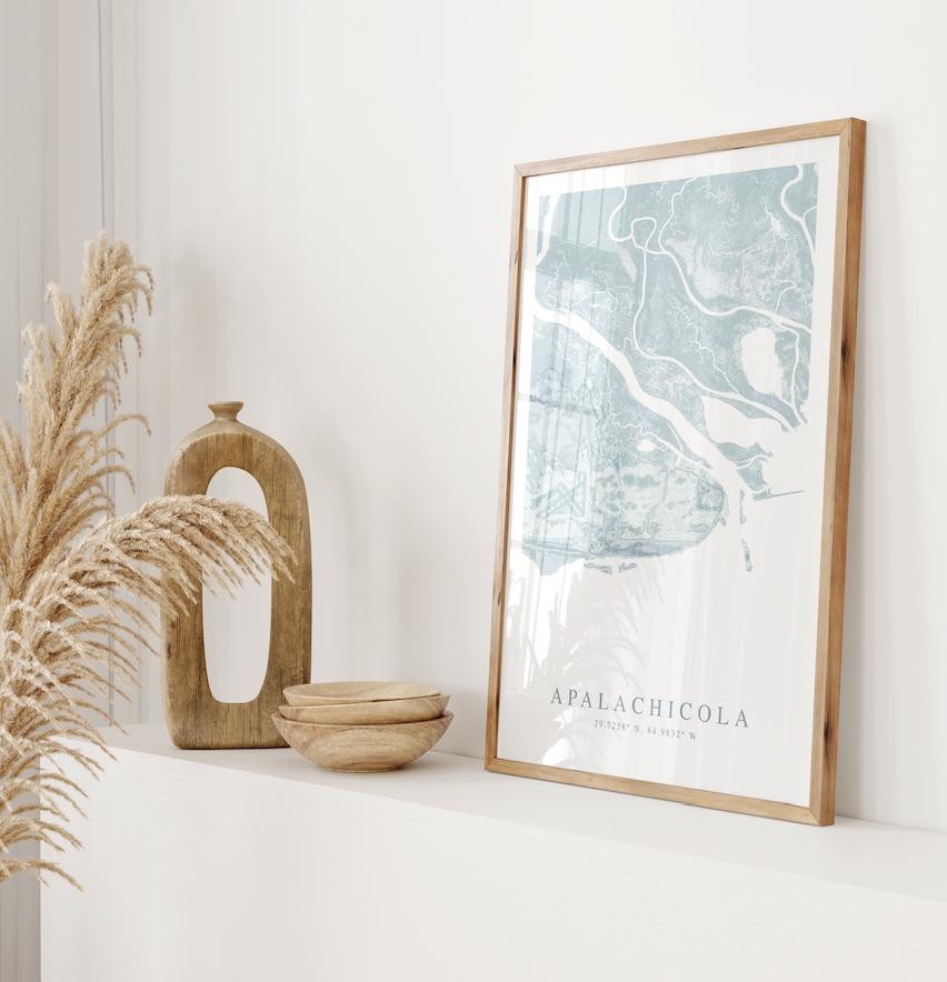 Apalachicola Map Print