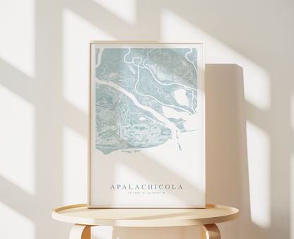 Apalachicola Map Print