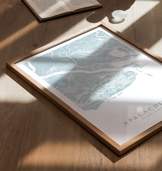 Apalachicola Map Print