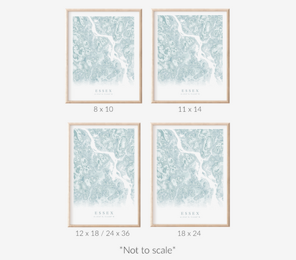 Essex CT Map Print