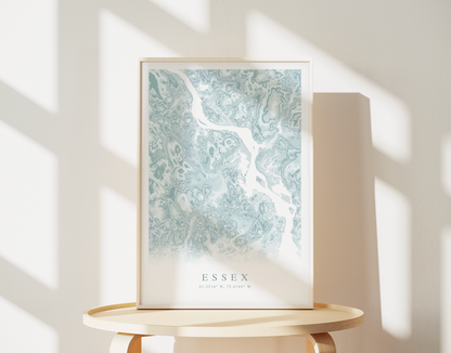 Essex CT Map Print