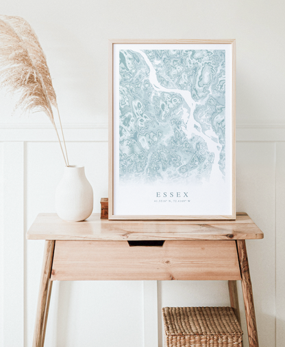 Essex CT Map Print